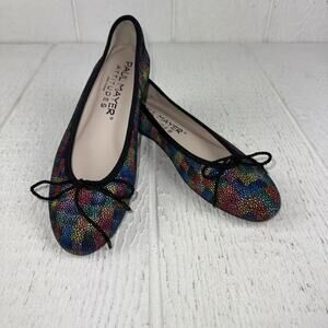 Paul Mayer Attitudes Shoes Womens Size 7.5 Rainbow Ballet Flats Bow Round Toe